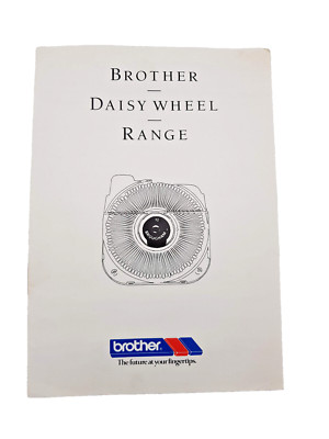 Brother Daisy Wheel Range Broschüre - dreifach faltbar - 3 Seiten (A4 doppelseitig x 3)