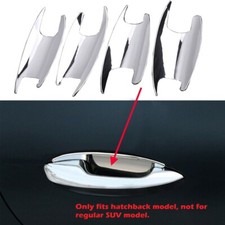 Door Handle Bowl Cup Cover Gloss Chrome Silver Plastic Fit 16-19 C292 GLE coupe