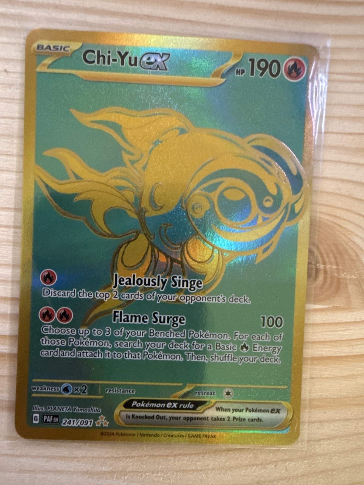 Chi-Yu ex 241/091 Sv: Paldean Fates Holo Mint Condition