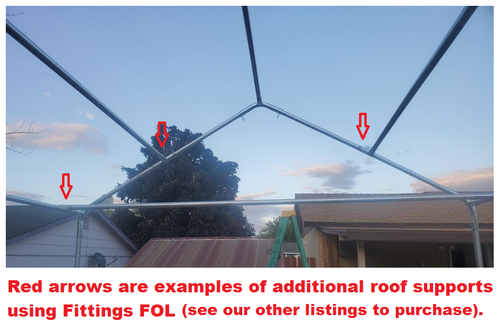 3/4" or 1" 3 three way thru corner slider Canopy Fitting Part FO3 F03 Greenhouse - Picture 2 of 2