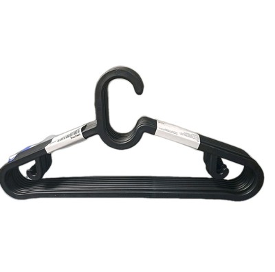 IKEA Spruttig Hangers Black Plastic Thin pack of 10