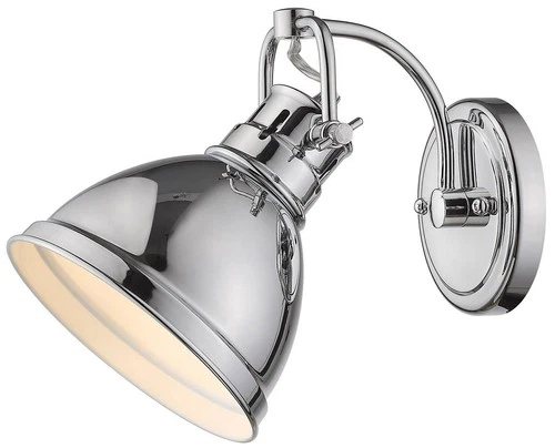 Duncan 8 1/2" High Chrome Wall Sconce - Picture 4 of 5