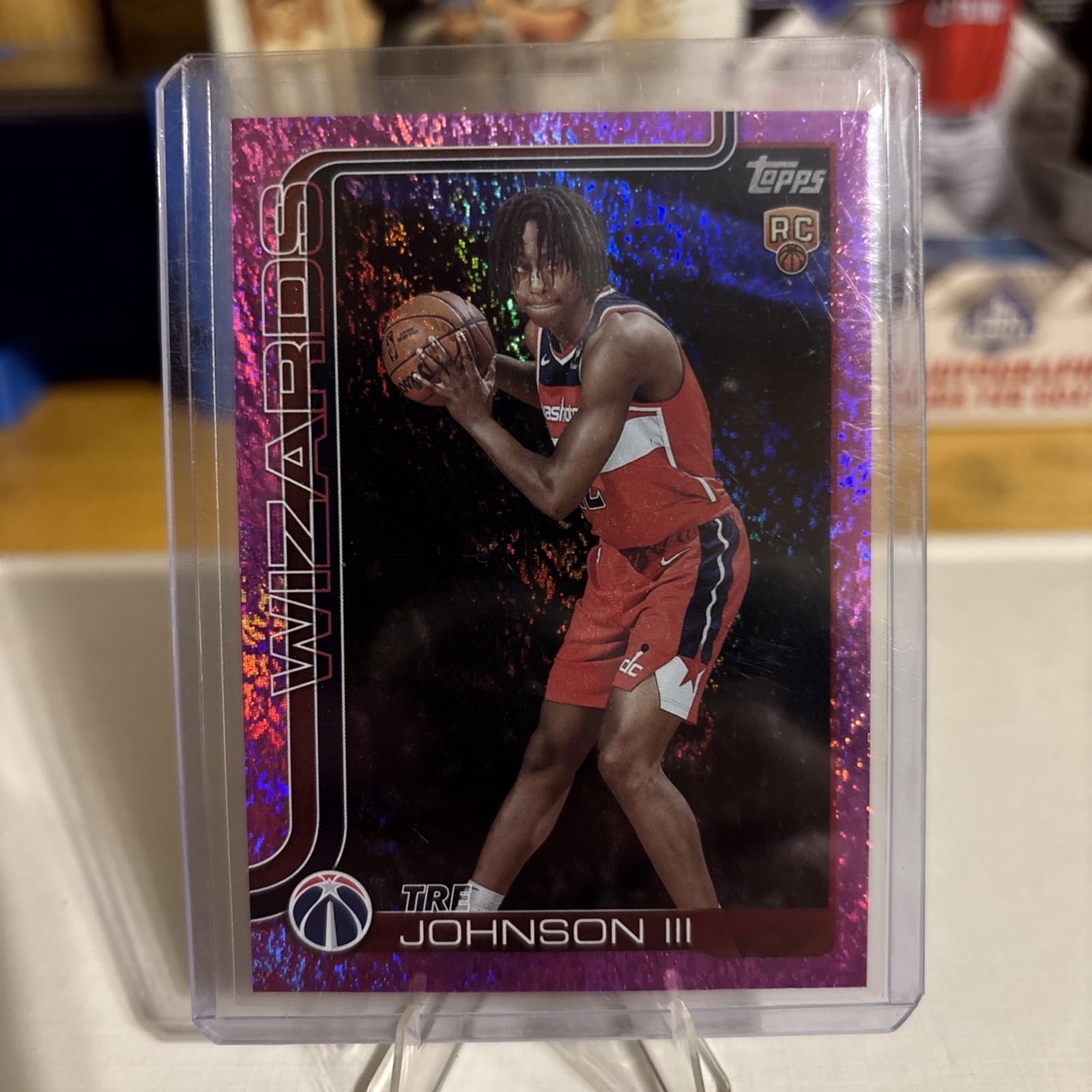 2025-26 Topps - Tre Johnson #206 Pink Holo Foil (RC)