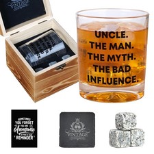 Ithmahco Uncle Father Day Gifts from Niece Nephew, Fathers Day Whiskey Gifts ...