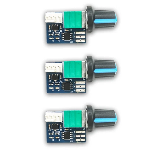 3PCS Computer Case Fan Governor PWM Speed Controller 4 Pin Low- Controller L7A3