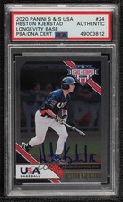 PSA/DNA 2020 Panini USA Baseball Stars & Stripes Longevity Heston Kjerstad 03hd
