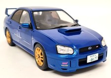 Solido 1/18 Subaru Impreza WRX STi 2003 Blobeye Sonic Blue Diecast Model Car