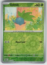 ODDISH 043/165 COMMON 151 POKEMON REVERSE HOLO NEAR MINT