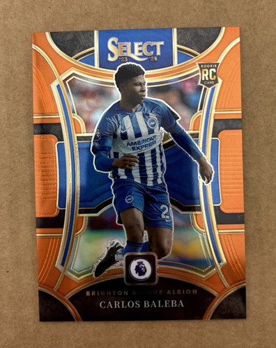 23-24 Panini Select Premier League - Carlos Baleba #125 RC Orange Prizm /75