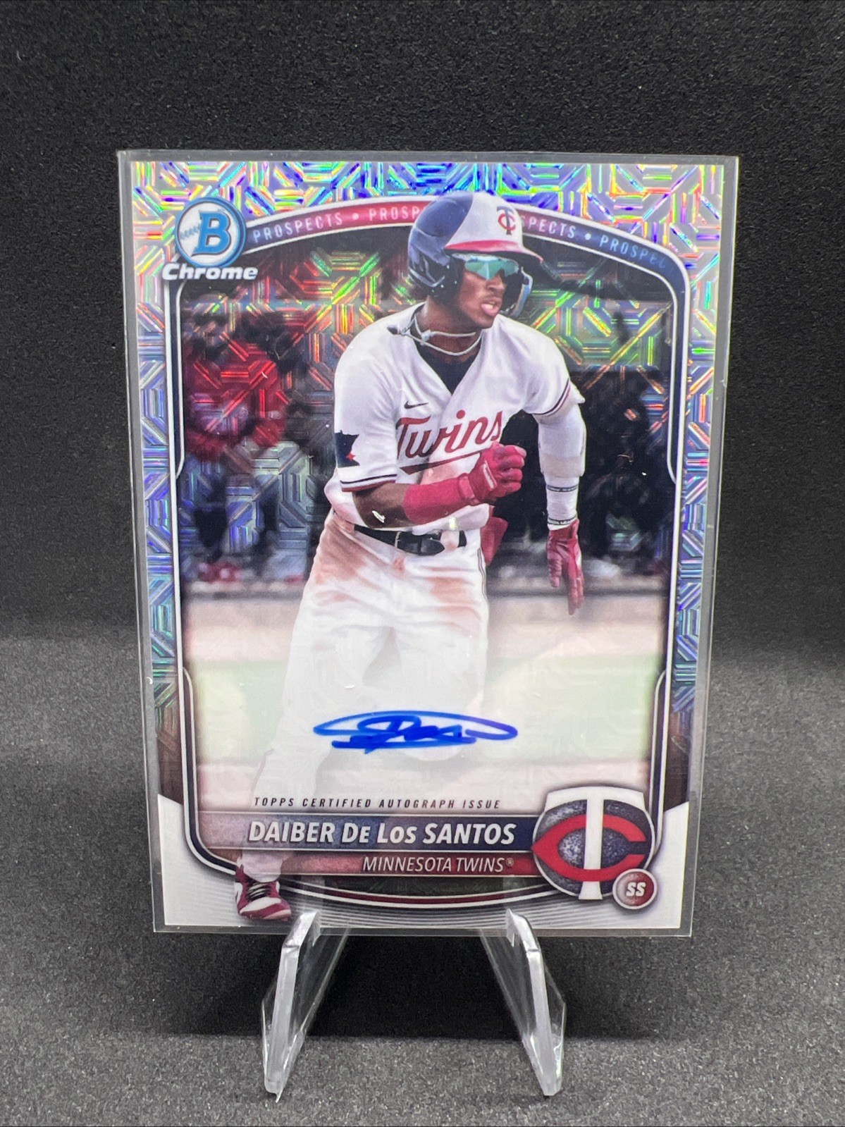 Daiber De Los Santos 💎 2025 Bowman Chrome Mojo Auto - Minnesota Twins