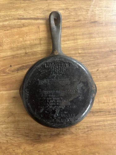 Vintage Wagner’s 1891 Original Cast Iron Skillet Pan 6 1/2 Inches Made In USA