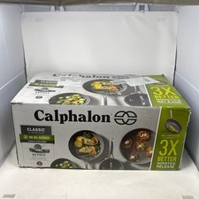 Calphalon Classic Oil-Infused Ceramic 11-Piece Cookware Set - Dark Gray