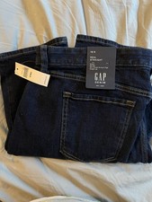 Gap Dark Blue Denim Jeans Real Straight 16R Women's