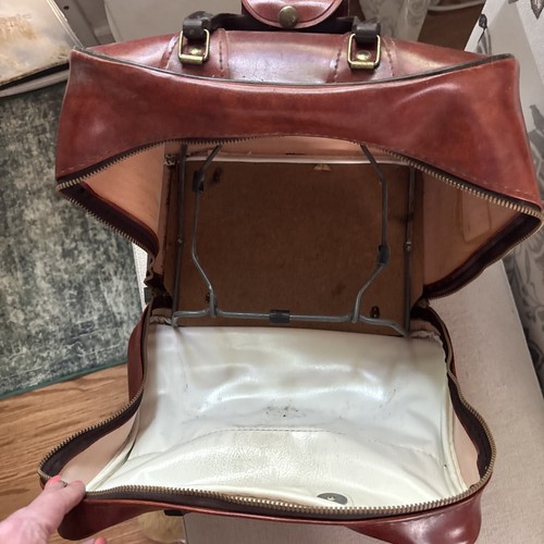 Vintage Brunswick Bowling Faux Leather Medium Brown - Picture 6 of 6