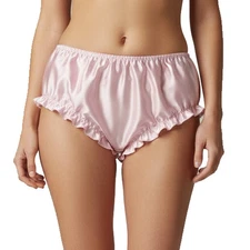 Satini Silky Wet Look Glossy Double Satin Sissy Knickers Bum Briefs Panties
