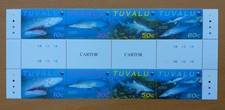 WWF - 2000 - Tuvalu - Sandhai / Sand Tiger Shark / gutter strip **,  mnh, neuf