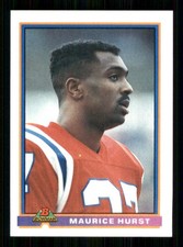 1991 Bowman #323 Maurice Hurst New England Patriots 59206