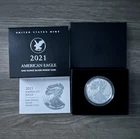 2021-W American Silver Eagle Proof Type-2, OGP, Cert. FREE SHIPPING