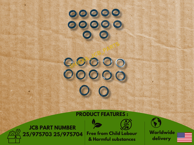 #ad JCB BACKHOE CONTROL VALVE KIT SPOOL amp; WIPER SEALS 24 PCS 25 975703 25 975704 $30.83