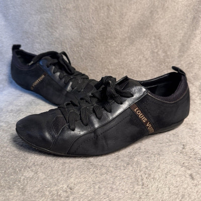 Louis Vuitton Herren Sneaker Leder Schwarz EU 40 Modell B 00062 Low Top