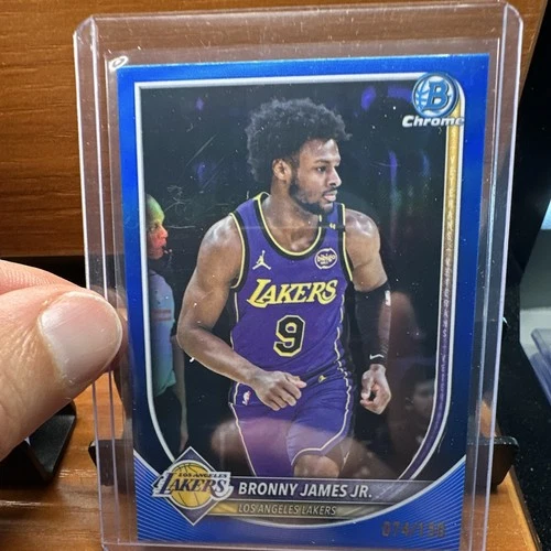 Topps Bowman Chrome University 2025 Bronny James Jr. Lakers BCV-122 Blue /150
