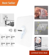 Adhesive Wall Screws Hanging Nails  30 Pack Adhesive Hooks  0.4inch   Waterproof...