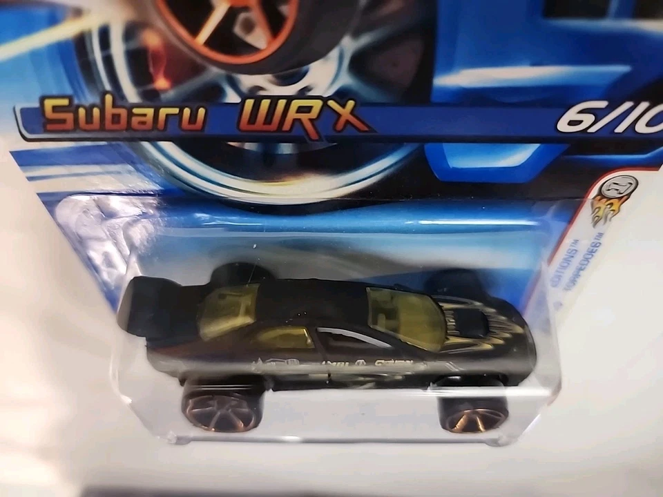 Hot Wheels SUBARU WRX Faster Than Ever Black TORPEDO #46 First Editions 2005 HTF - Image 2 of 3