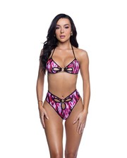 J. Valentine Ring Top Short Set Pastel Pop Refracted Red