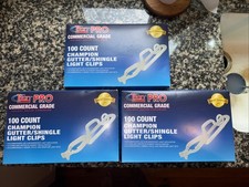 3 Boxes 100 Titan Pro 300 Total Commercial Grade Gutter/Shingle Light Clips