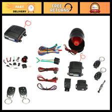 Universal 12V Car Alarm System - Vehicle Security, Anti-Theft Protection, 2 Remo