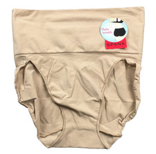 Spanx Womens Undie-Tectable Pantie Sz M Beige Hipster Double Layer Waistband NWT