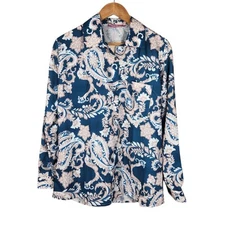 Polo Bonetta NWT The Solo Cowboy Flower Paisley Show Shirt L / XL