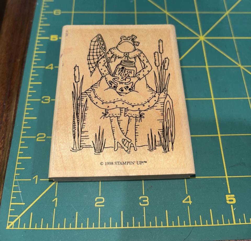 Hero Arts Outline Alphabet Rubber Stamp Set + Frog At Pond Stamp + Dragon Fly - Image 3 of 4