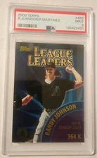 Randy Johnson /Pedro Martinez 2000 Topps #465 💥PSA 9 Mint 💥  Pop 3 PSA 💥