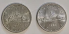 Lot Of 2 Canada Silver Dollar $1 1966