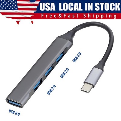 USB C Hub 4 Ports Type C to USB 3.0 Hub Adapter For MacBook Pro Mac Samsung