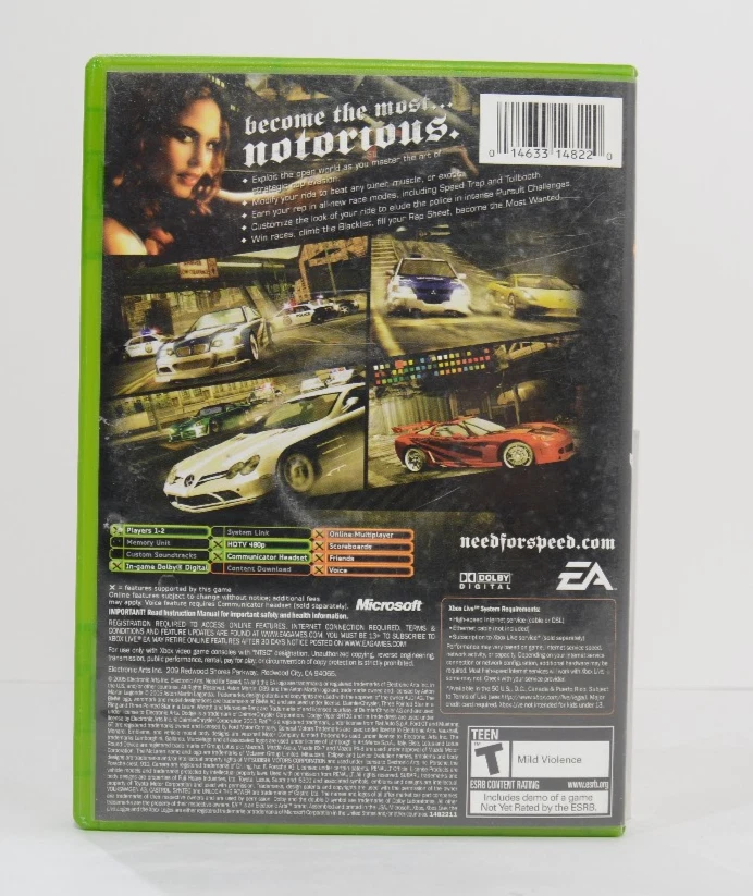 Need for Speed Most Wanted Xbox - CIB Complete in Box 2 Manuals - Tested WORKS - Image 2 of 4