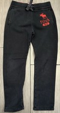 Abercrombie Kids Black Sweatpants Size Large Red Embroidered Logo