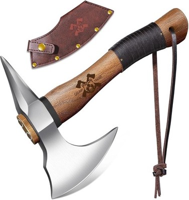 High Carbon Steel Camping Hatchet - 11'' Survival Axe for Outdoor Use