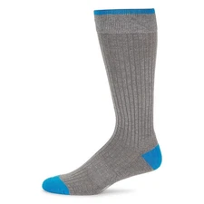 NEW Mack Weldon Everyday Extended Crew Socks Gray Blue Men’s One Size