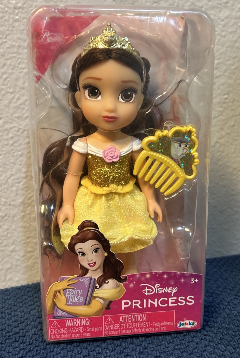 Disney Princess Petite 6&rdquo; Belle Doll With Comb Jakks Pacif
