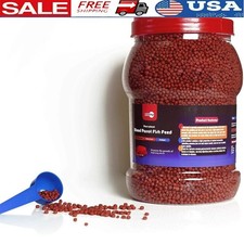 Floating Cichlid Pellets Astaxanthin Color Boost Easy Digest Fish Food New
