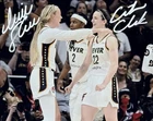 Caitlin Clark - Sophie Cunningham - SILVER DUAL Autographed 8 x 10 Photo w/COA