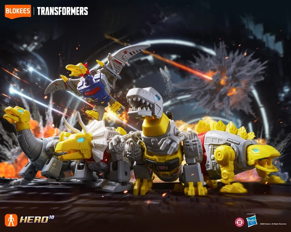 Blokees Transformers Galaxy Ver Dinobot Grimlock Slag Snarl Swoop Sludge [Dinos] - Image 4 of 4