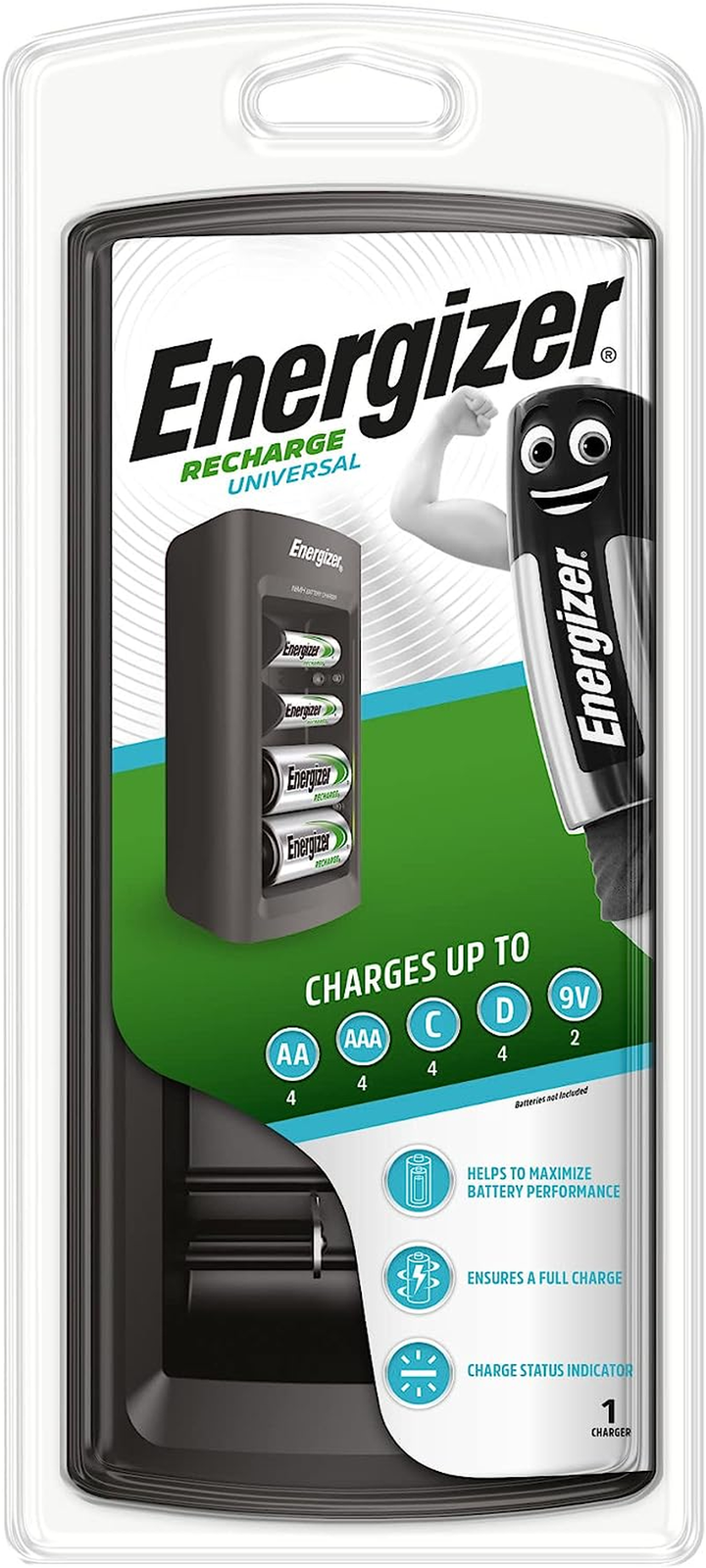Energizer Recharge Universal Maxi Batteries Charger eBay