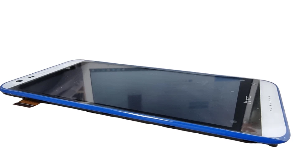 Pantalla Táctil LCD Para HTC Desire 820 826 620 626 Blanco Con Marco Azul NUEVO Foto 2 de 3