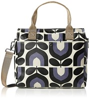 Orla Kiely Women's Zip Messenger Messenger Bag Blue Dusk Orla Kiely Women's Zip Messenger Messenger Bag Blue Dusk