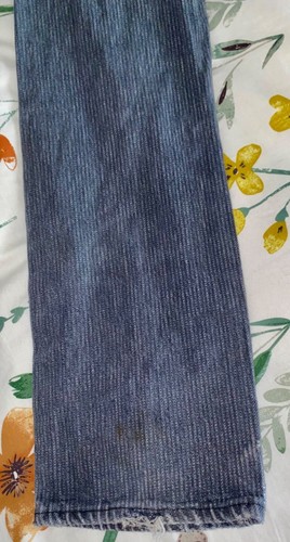 Vintage 1980’s Levis 501 Student Denim Pin Stripe Black Jeans 90s USA Made - Picture 22 of 23