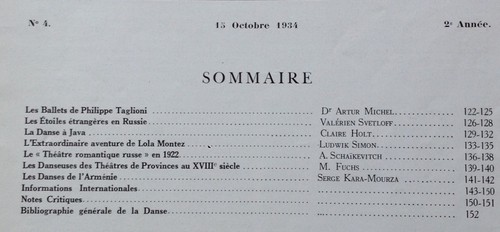 AID revue "ARCHIVES INTERNATIONALES DE LA DANSE" lot de 4 numéros 1933-34 RARE! - Picture 5 of 5