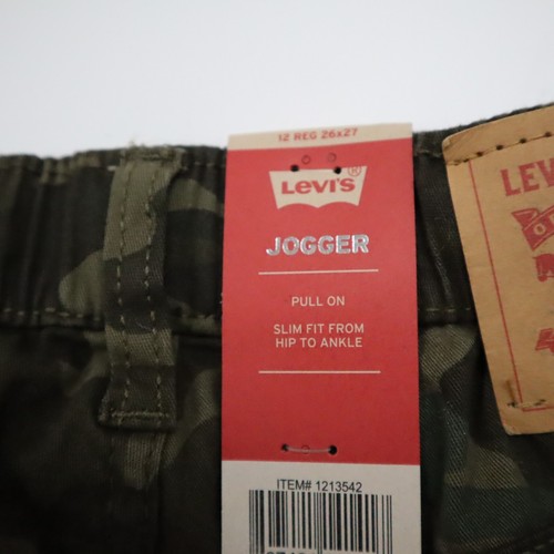 NWT Boys Camouflage Levi’s Joggers Size 12 26×27 - Picture 4 of 9